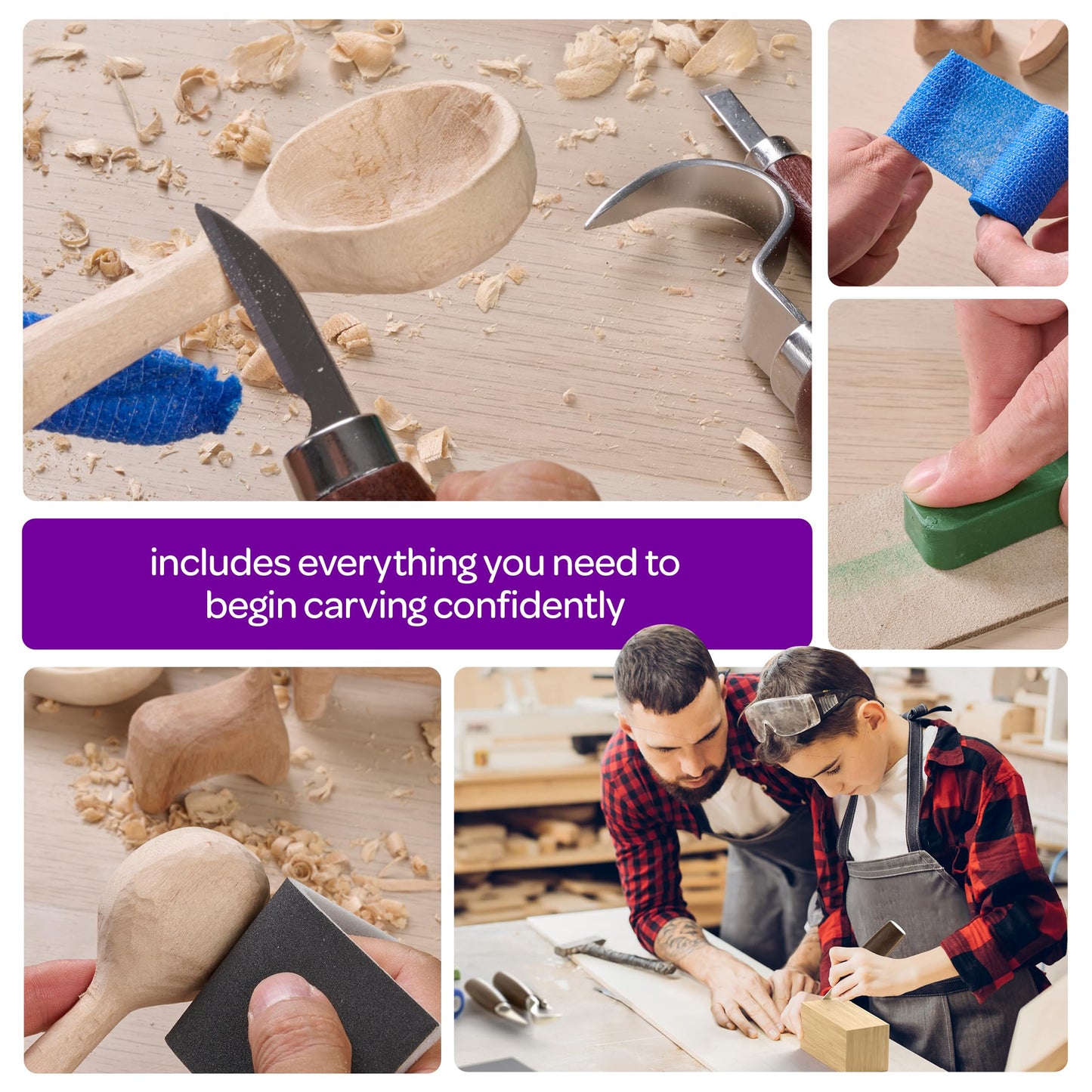 Wood Whittling Kit - Wood Carving Tools - Crafts for Adults - Easter Unique Gifts - Teen Boy Gifts - Birthday Gift Ideas for Women - Hobbies DIY Kits for Adults, Boys, Girls, Women, & Men