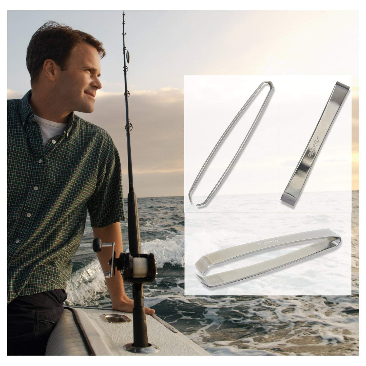 [MADE IN JAPAN] Kwizing Fish Bone Tweezers by RCI GLOBAL - Non-Slip, Precision Grip - Debone Salmon, Bass, Catfish - Stainless Steel Handmade Japanese Craftsmanship (4 3/4")