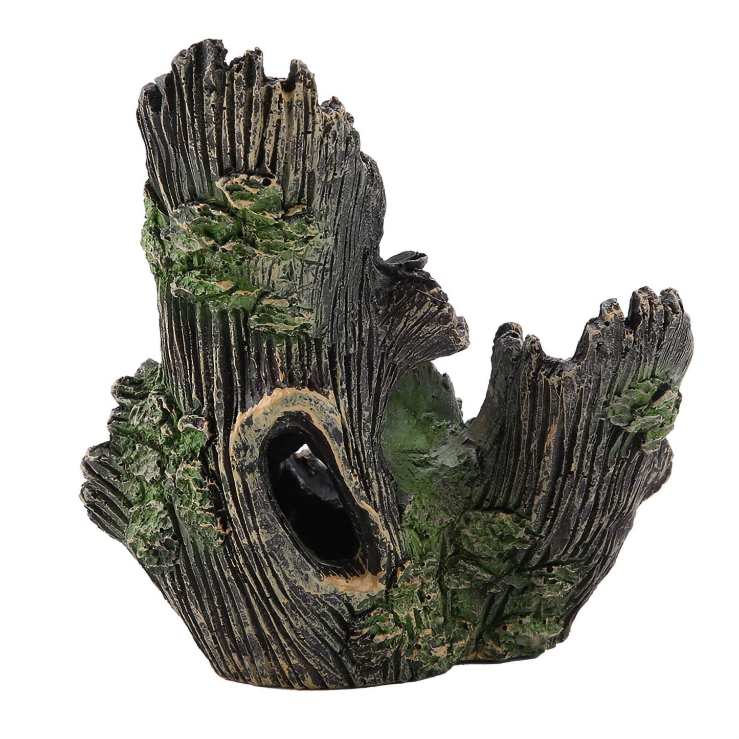 Tyenaza Aquarium Driftwood Decoration, Driftwood Resin Crafts Ornament for Aquarium Decoration Fish Tank Wood with Holes & Aquarium Caves Fish Tank Wood Decor(ST-004A)