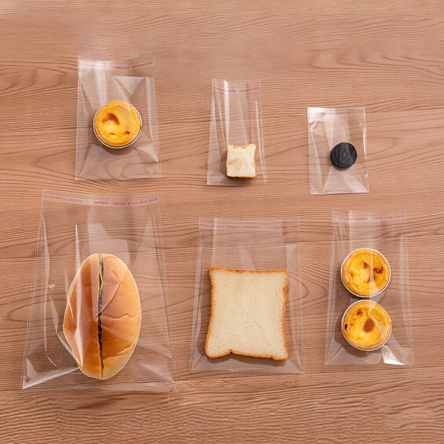 KnR Harmony Self Sealing Cellophane Bags 3x5 500pcs Small Clear Plastic Cello Bags Adhesive Treat bags for Cookie Candy Jewelry Necklaces Snacks Nuts Gift Crafts Packaging 6 Sizes to Choose from