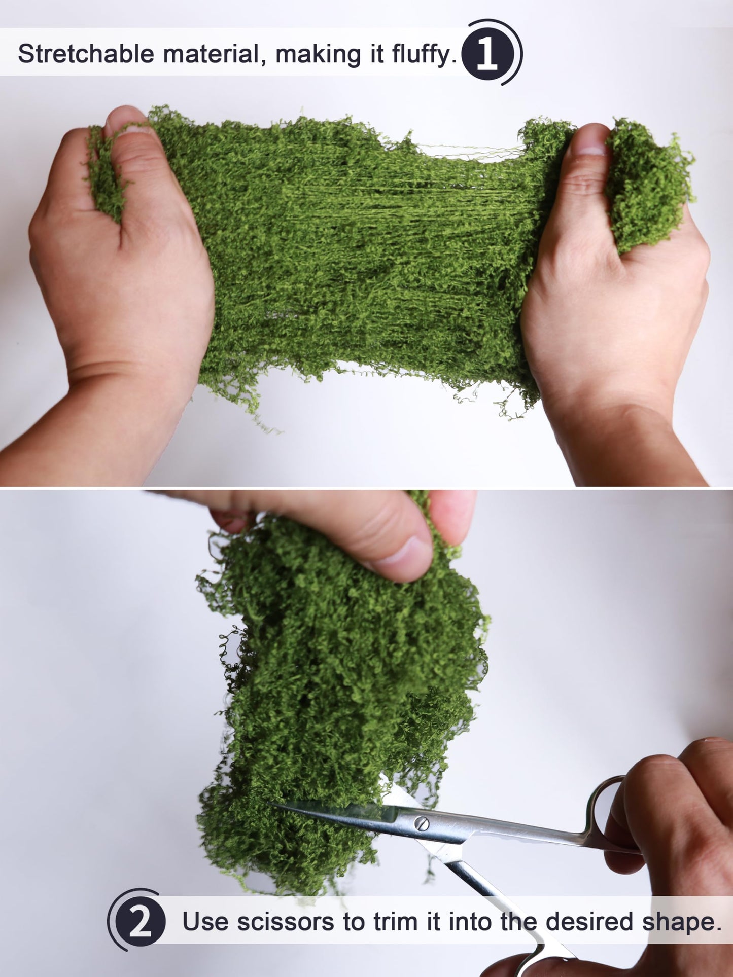 8.8oz Green Fake Moss Faux Plant Grass Artificial Flowers Moss for DIY Crafts Fairy Garden Pot Filler Vase Decorating Project Indoor Model Making Walls Glass Decor Forlaoers