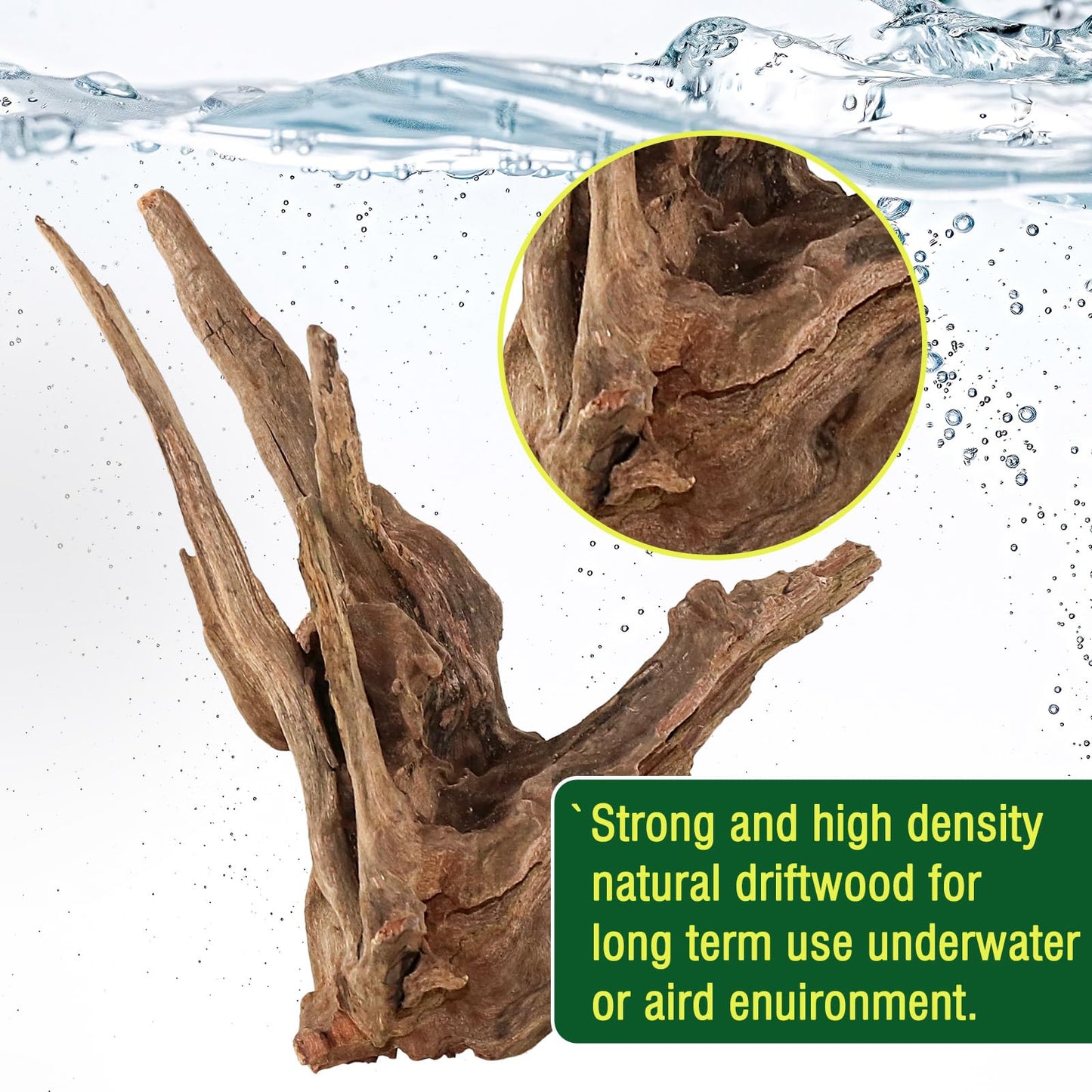 Packsy 4pcs Natural Aquarium Driftwood Decoration,Perfect for Aquascaping,Fish Tanks and Reptile Habitats,Enhances Underwater Aesthetics and Provides Hiding Spots for Fish(4pcs/4-6inches)