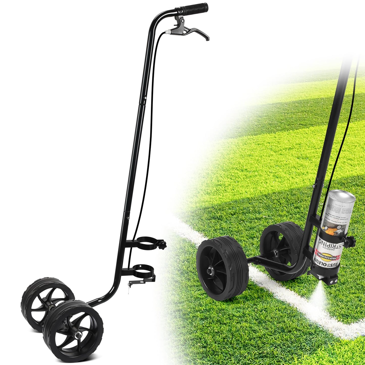 CAROD Striping Line Painting Wand, Striping Paint Sprayer Wand for Paint Stripe Ground, Sports Field, Parking Lot, Compatible with Professional Inverted Striping Paint T-tip Nozzle
