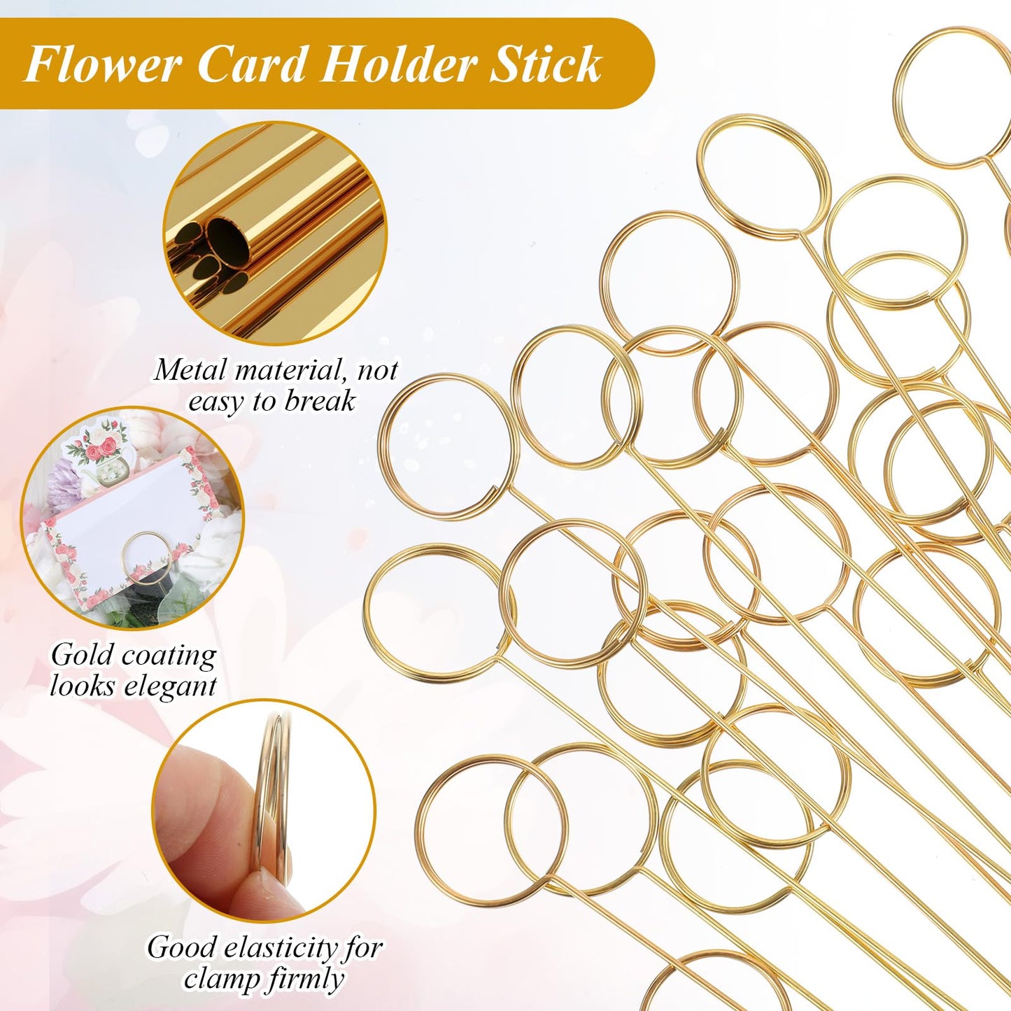 Oqqlin 100 Pcs Flower Bags for Bouquets, 9.4 x 18.1 Inch Flower Packing Paper Sleeves with 50 Floral Card Holders, Ribbons and Scissors Floral Packaging Bags for Florist Wrap Supplies, Graduation