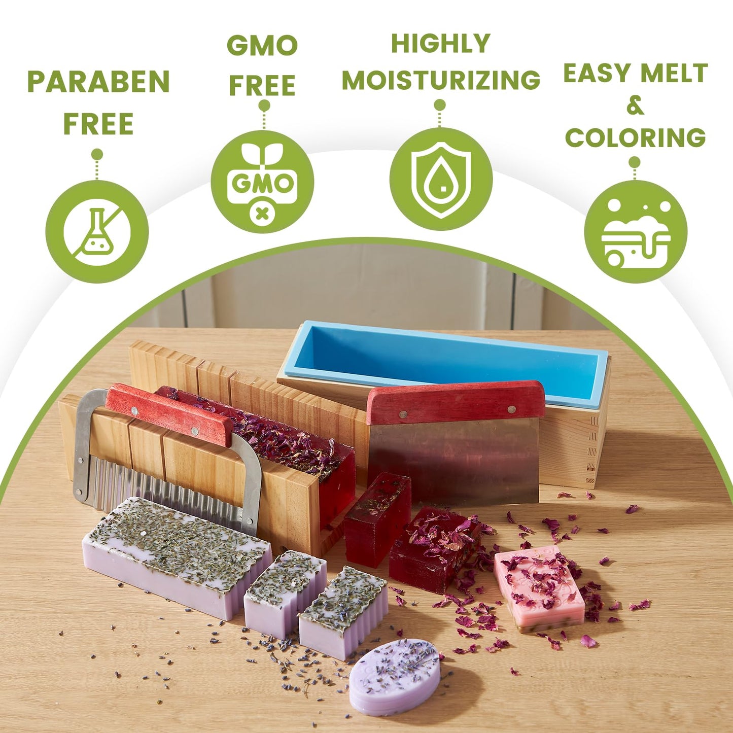 PIUH 2-in-1 Candle & Soap Making Kit for Beginners, All in one Complete DIY Craft Kit to Make Handcrafted Soap Bars + Scented Candles with Melting Pot, Wax, Soap Base, Molds, Fragrance Oils and Dyes