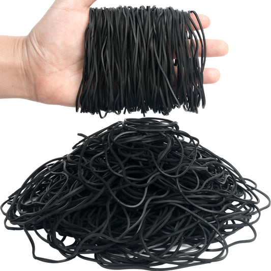Rubber Bands for Balloon Arches 300pcs Black 4.8inch large heavy duty Stretchy Elastic Bands for Office Supplies Home Party Wedding Birthday Trash Cans File Folders