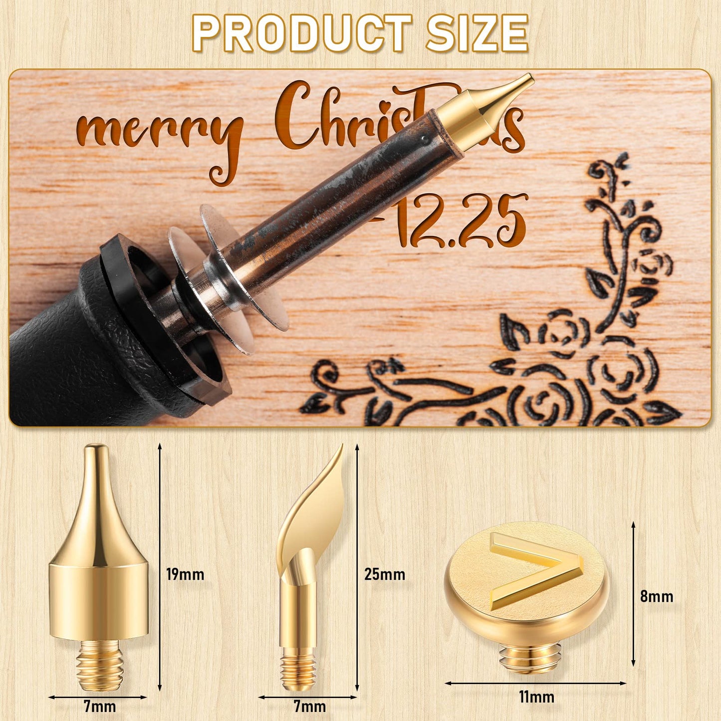 Mixweer 56 Pcs Wood Burning Letters and Numbers Wood Burning Tools with Letter Stamps and Number Tips Symbols for Wooden Burner Craft DIY Embossing Carving