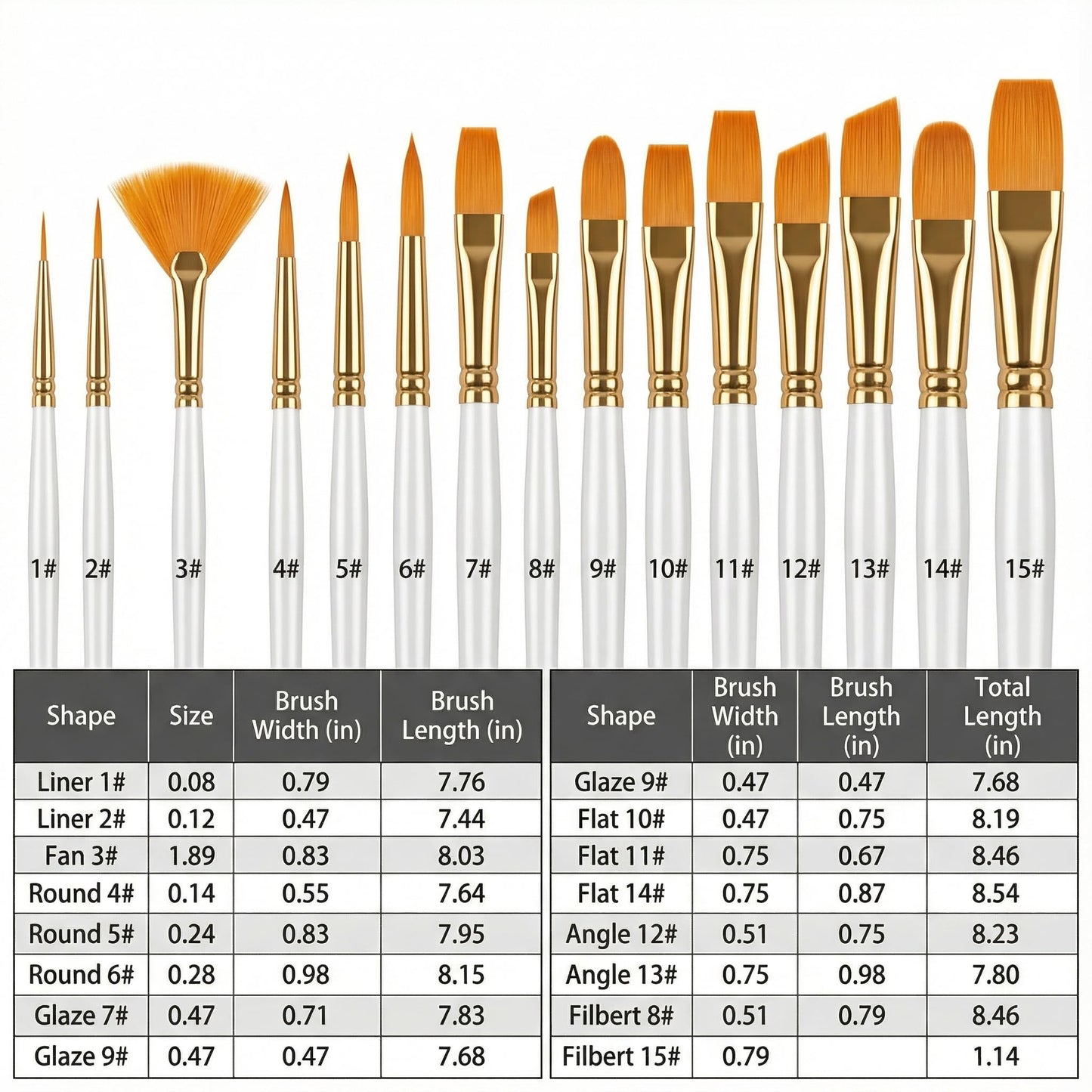 JYN-ANREN 17Pcs Paint Brush Set with Palette Knife & Sponge, Standing Storage Case as Brush Holder, Professional Artist Brushes for Acrylic, Oil, Watercolor