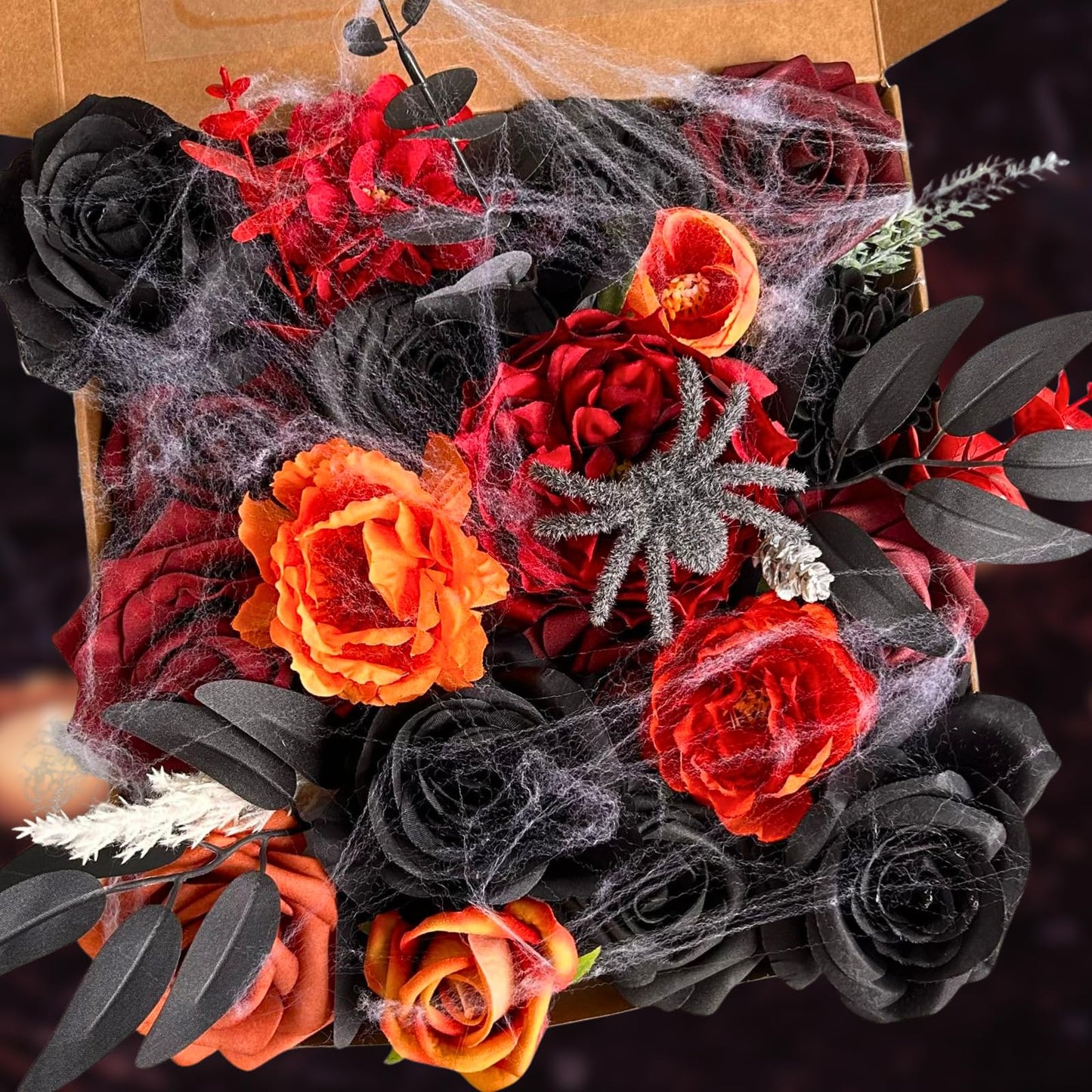 ASTRYAS Purple Artificial Flowers Combo Mix Fake Roses Faux Peony Silk Dahlia with Stems for DIY Wedding Bouquets Centerpieces Arrangements Bridal Shower Party Home Decorations Floral Arrangements