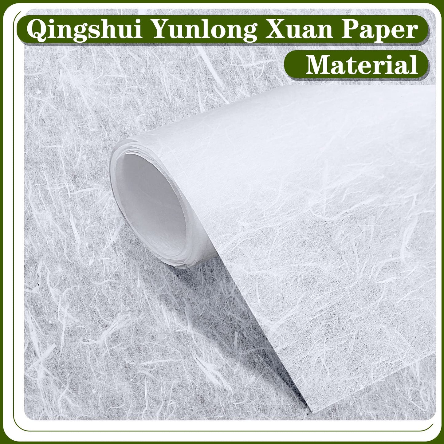 Geyee 2 Rolls 10.43 x 287.4 Inch of Mulberry Paper Traditional Handmade Rice Paper Decoupage Papers Roll Natural Decoupage Tissue Origami Roll for Crafts Gifts Windows
