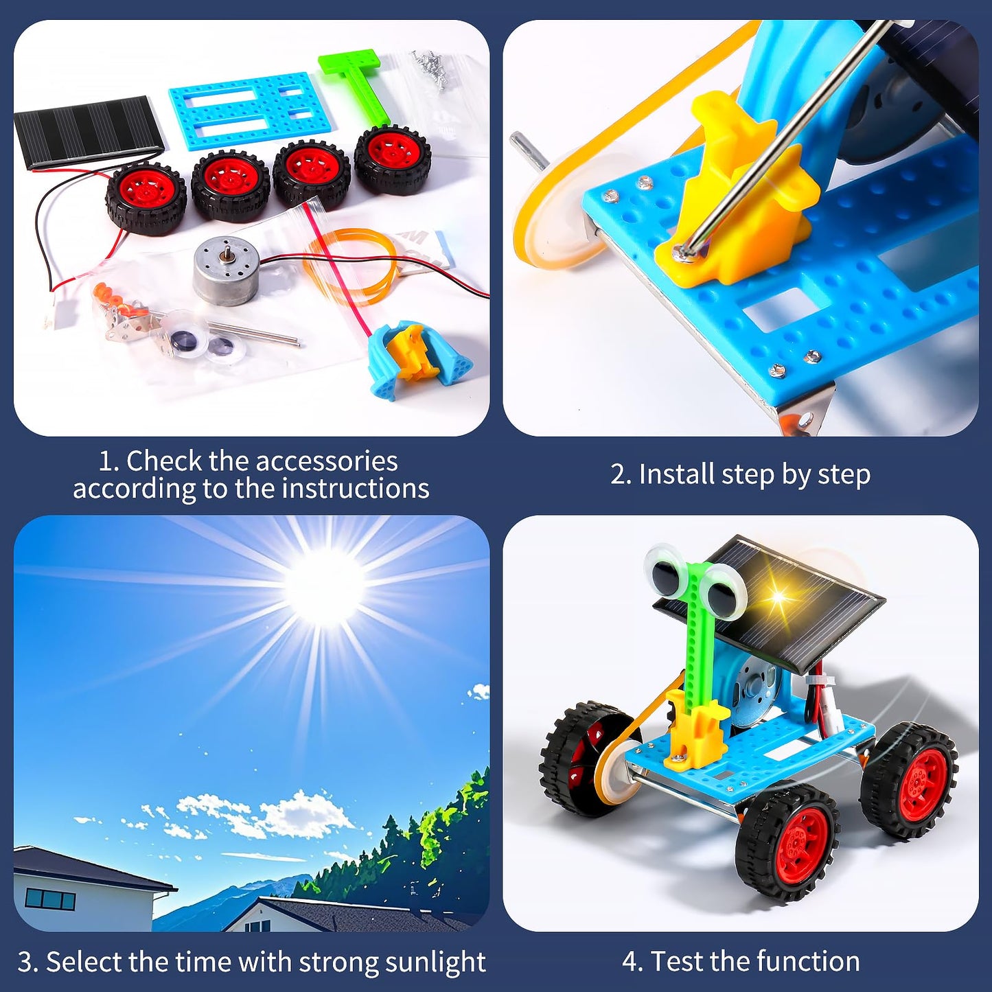 STEM Kits for Kids Crafts Ages 8-10, Solar Robot Kit STEM Building Toys for Ages 8-13, Engineering Science Experiments for Kids Age 8-12 Robotics, Arts and Crafts for Boys Girls Gifts 8 9 10 12-14