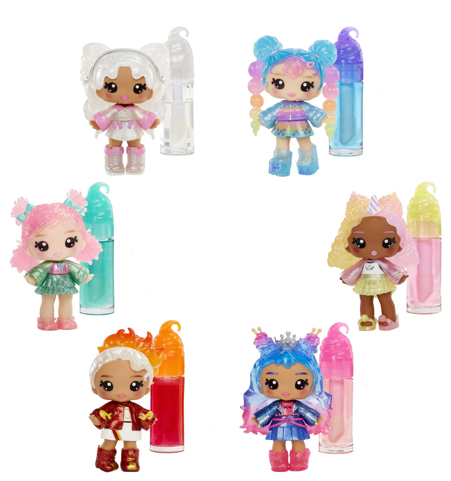 Yummiland Lip Gloss Doll – Nia Candy Fluff, with DIY Lip Gloss Kit, Ages 4+