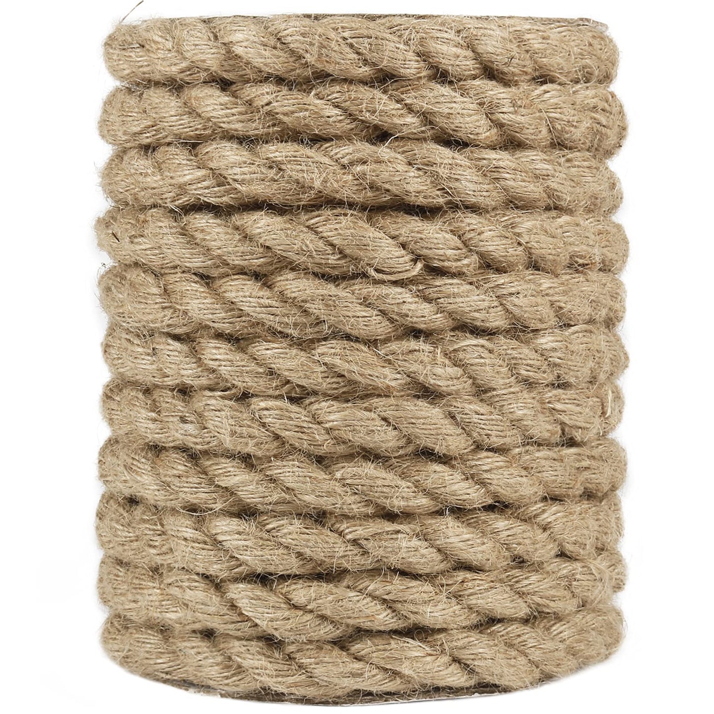 Tenn Well 1/2 inch Jute Rope, 33 Feet 14mm Thick Twine Rope for Crafting, Gardening, Home Decor, Farmhouse Decor, Cat Scratching Post