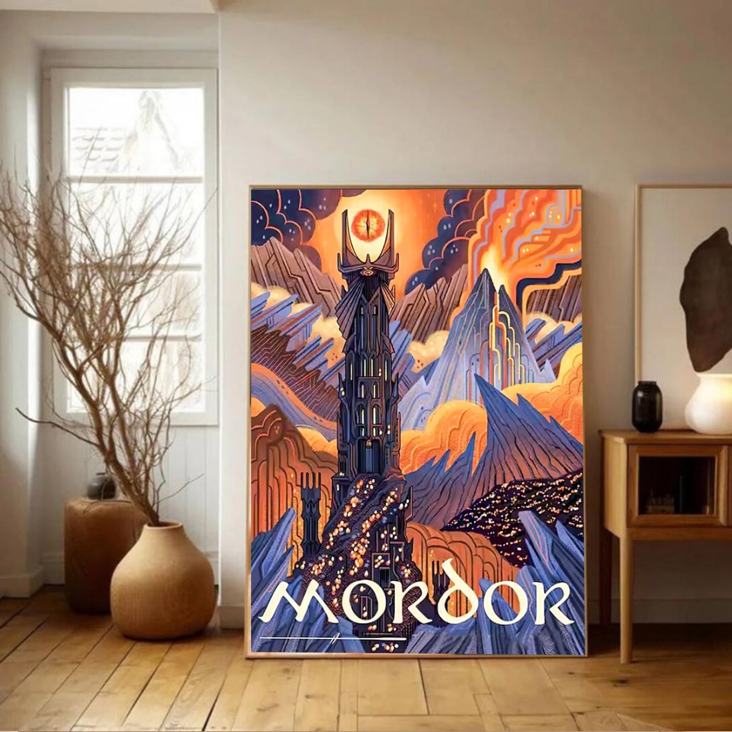 6 Packs Abstract Landscapae Paint by Numbers Kit for Adults,Ring Art DIY Acrylic Oil Painting Paint by Numbers Kits on Canvas,Adult Paint by Number Kits Drawing Paintwork for Home Decor 9.8x13.8inch