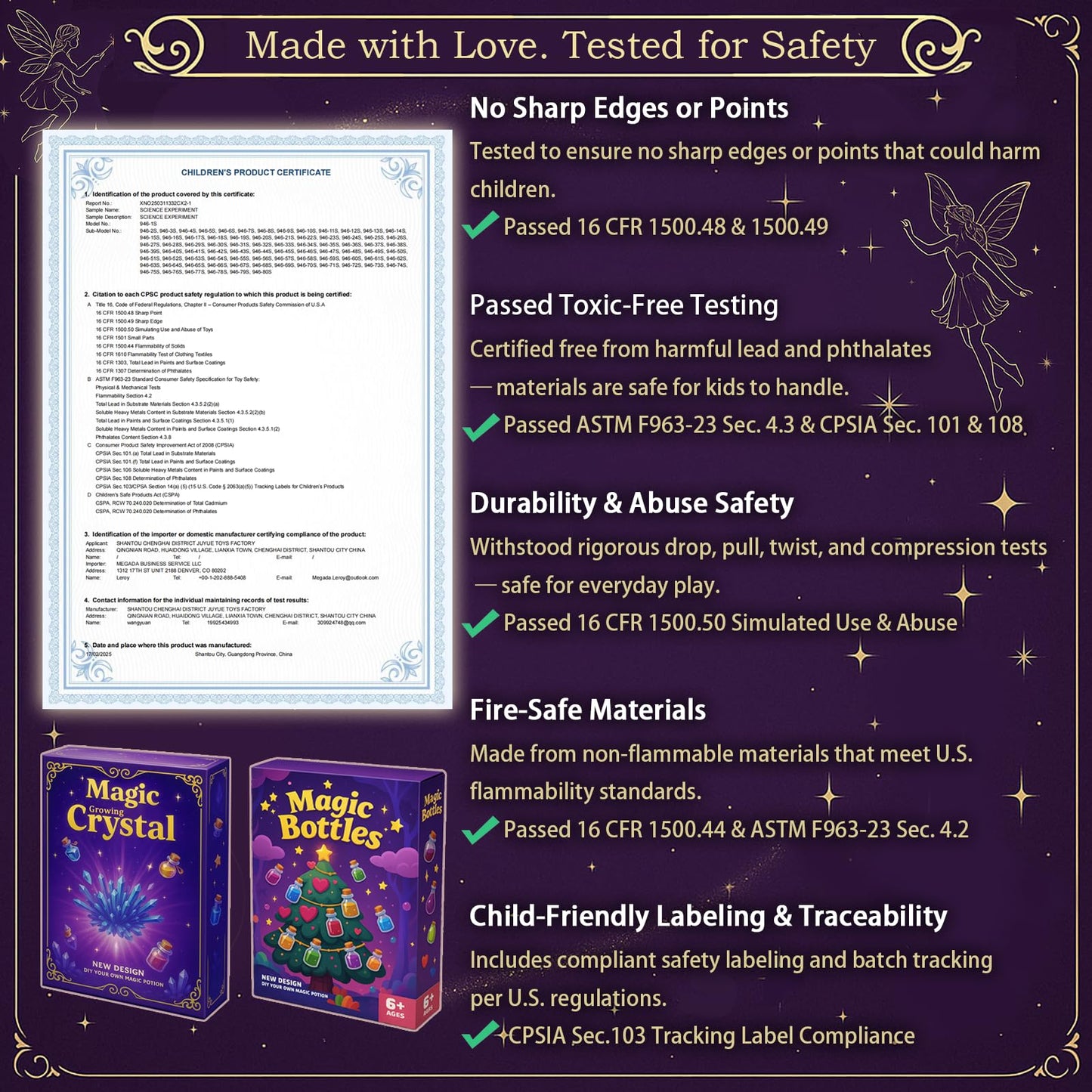 AMIZEY Potion Kits for Kids – 20 Bottles with Magic Growing Crystal, Arts and Crafts for Kids, Halloween & Christmas Decorations Gifts for Girls Boys 6 7 8 9 10 11 12 Year Old