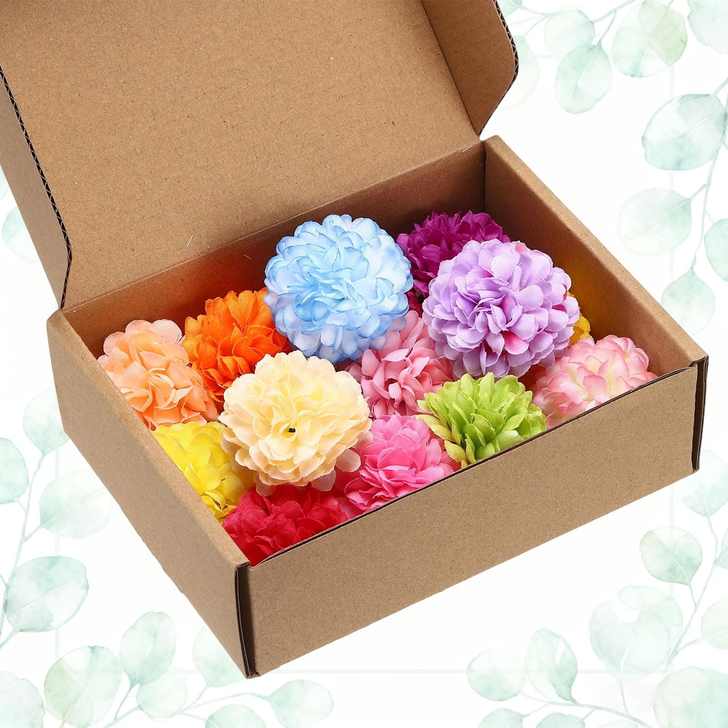 uxcell 12Pcs Floating Flowers for Centerpieces, 2"x2" Faux Flower Heads Artificial Hydrangea Blossom Heads for Home Decor Wedding Party Decoration DIY Craft Supplies, Yellow
