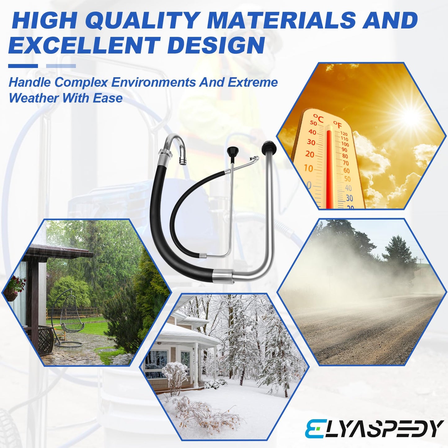 2026 New Stainless Steel Suction Hose and Reflux Line Sets,Compatible With Graco 390 395 490 495 595 And Tongshan T300 500 Airless Spraying/Line Painting Machine,Airless Paint Sprayer Accessories