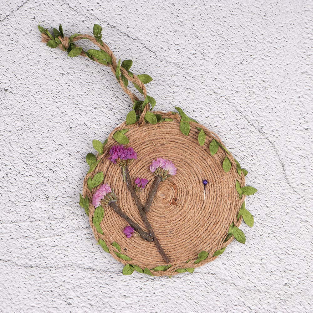 66 Feet Burlap Leaf Ribbon with Artificial Vine Green Leaves, NOGAMOGA Natural Jute Twine for DIY Crafts, Wedding Decoration, Home, Garden Artworks and Craftsneeds