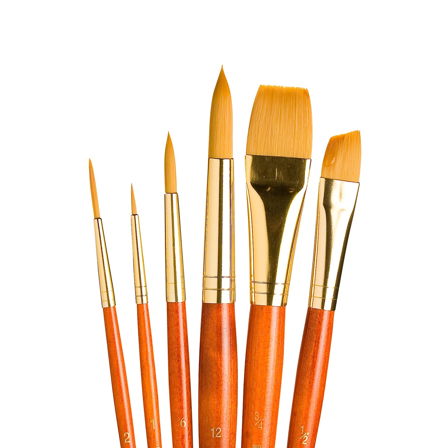 Brush Set 9153 6-Piece Syn Gold Taklon