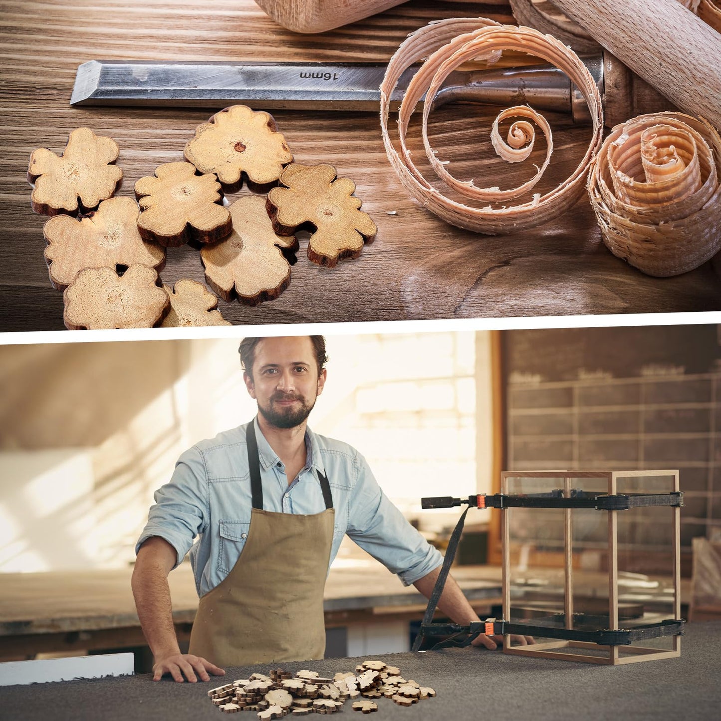 Gerrii 90 Pcs Irregular Wood Slices Log Slices for Centerpieces Small Unfinished Wood Craft Natural Tree Decoration for Table DIY Craft Art Christmas Ornament Engraving Cup Coaster Home Decor