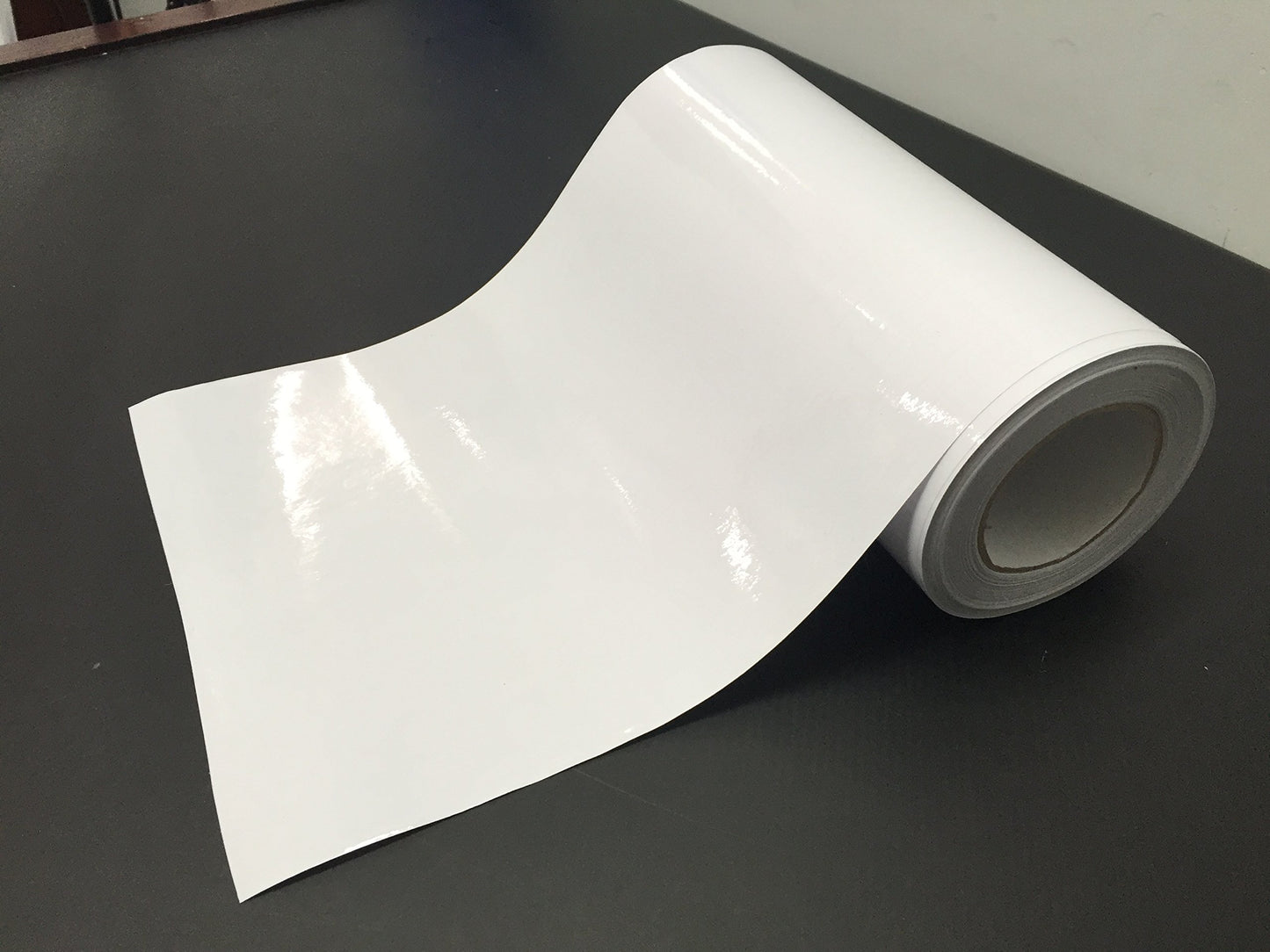 High Gloss Clear Vinyl Transfer Paper Self-Adhesive 12" x 10ft Roll w/Grid Backing 3mil (5 Rolls)