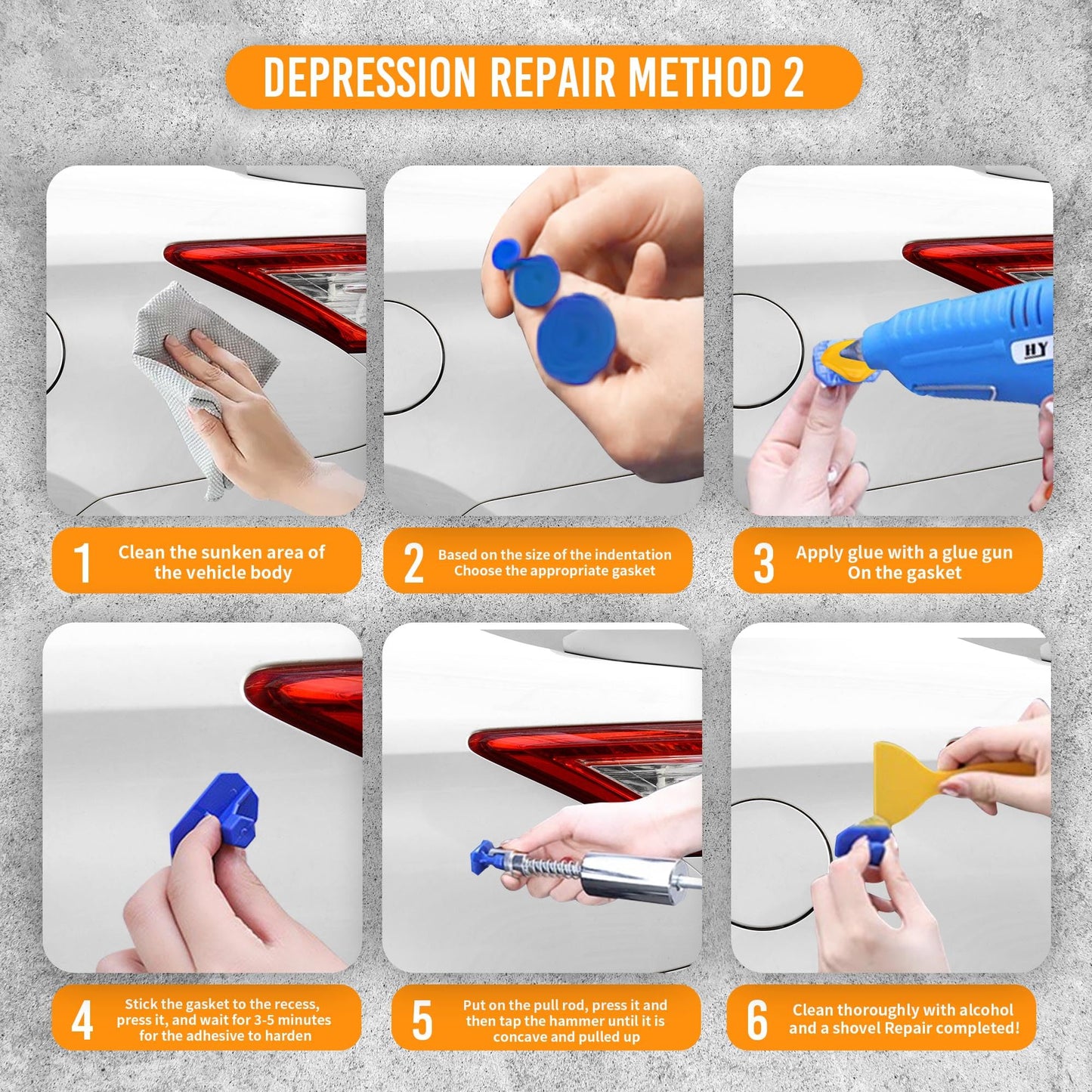 MATUFF 32 Pcs Dent Repair Glue Sticks, 0.43” Dia x 8” Long Yellow Hot Glue Sticks, Paintless Dent Repair Tool Kit PDR Glue Sticks for Craft Gun and Car Body Repair Dent Remover Tool