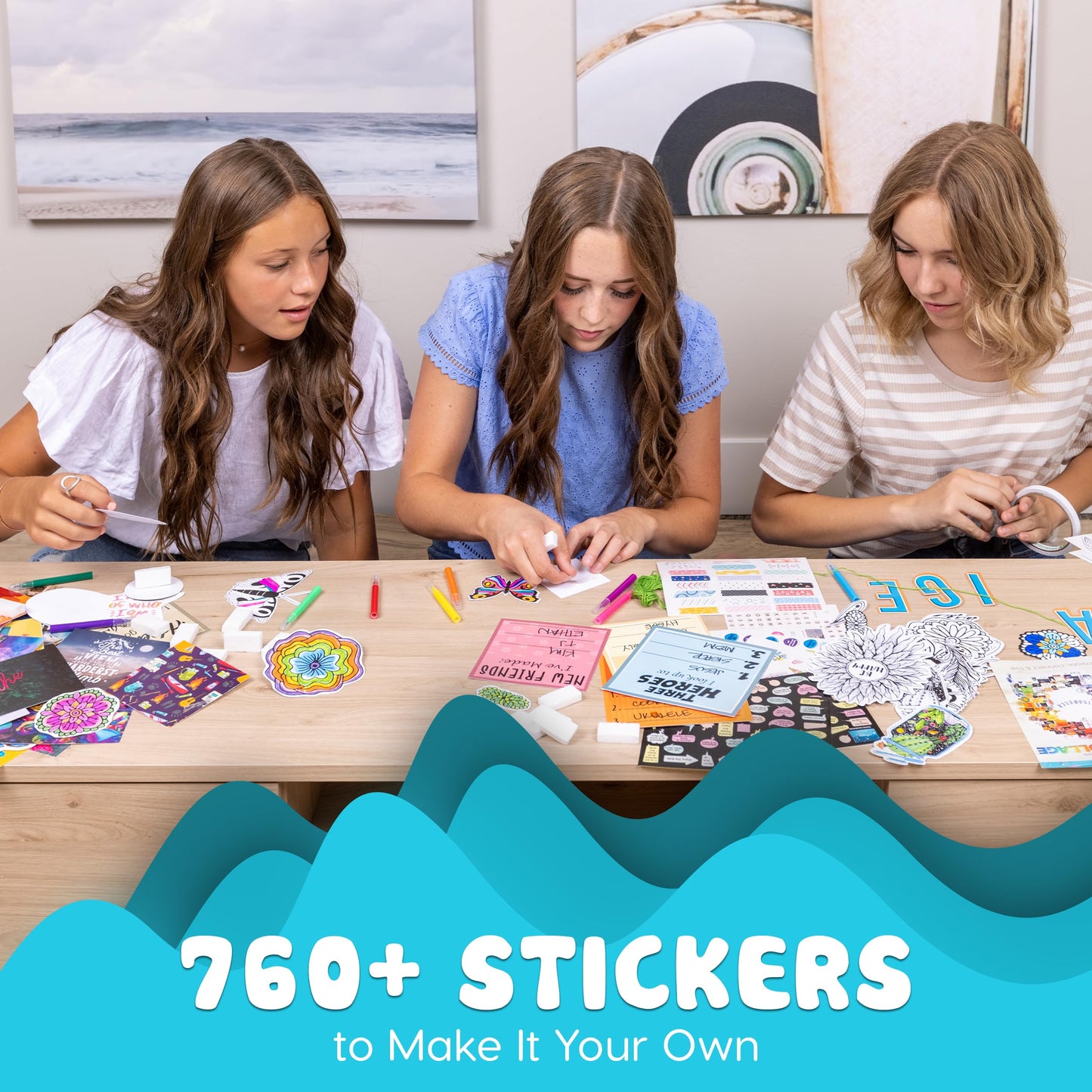 Hapinest DIY Wall Collage Kit for Tween and Teen Girls, Gifts for Ages 10 11 12 13 14 Years Old and Up Cute Trendy Bedroom Room Décor