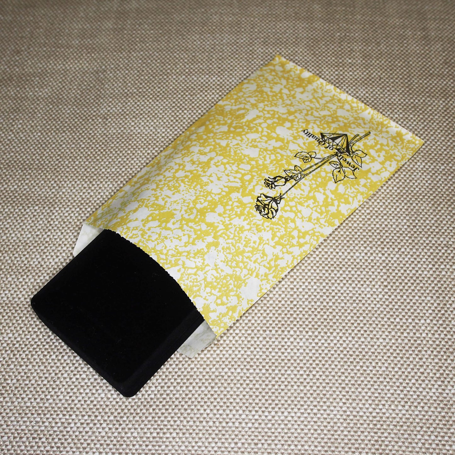 CuteBox Goldtone Jewelry of Quality Flat Paper Gift Bags 100pcs (4" x 6") for Retail, Merchandise, Packaging, Handmade Goods, Arts and Crafts, Outdoor Events, Holidays, Weddings