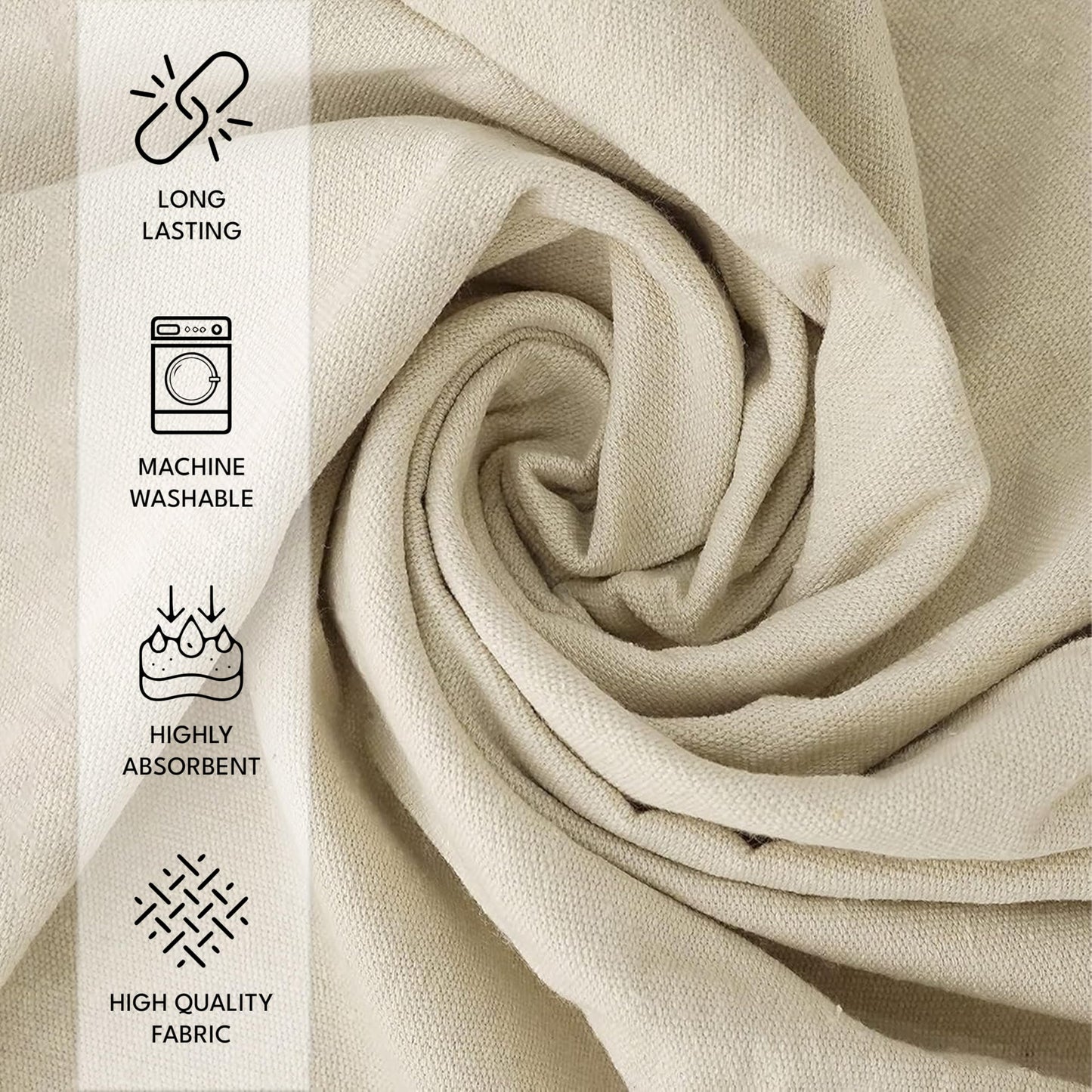 ZUPERIA Canvas Drop Cloth (Size 4 x 15 Feet - Pack of 2) - Pure Cotton Painters Drop Cloth for Painting, Furniture & Floor Protection - All Purpose Thick Canvas tarp with Double Stitched Edges